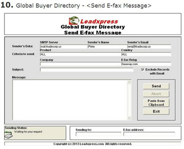 Global Buyer & Importer Directory Screen